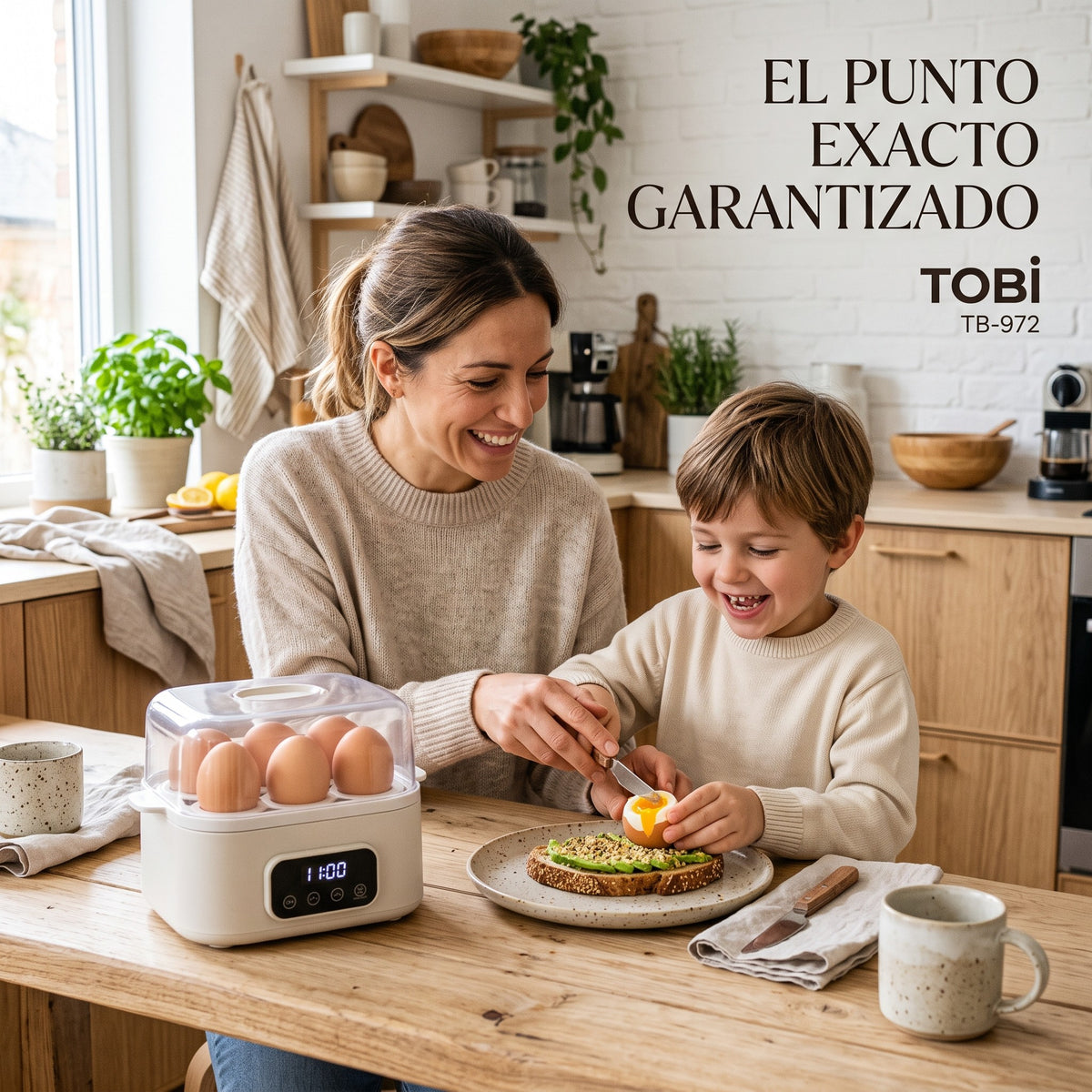 EasyEgg | Hervidor digital | Nutrición diaria, fitness y versatilidad a vapor