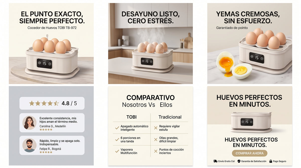 EasyEgg | Hervidor digital | Nutrición diaria, fitness y versatilidad a vapor