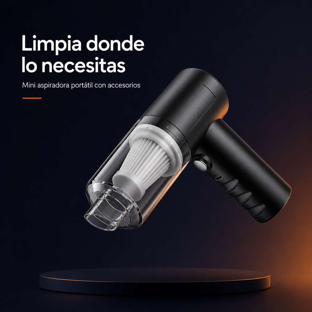Mini aspiradora portátil | "La libertad de un auto y hogar siempre como nuevos".